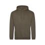 AWDis College Hoodie, Olive Green, S, Just Hoods