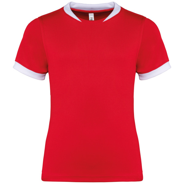 Kinder rugbyshirt met korte mouwen Sporty Red 4/6 ans