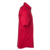 Men's Shirt Shortsleeve Poplin - red - XL