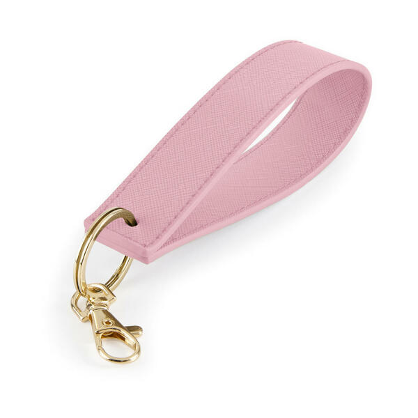 Boutique Wristlet Keyring - Dusky Pink - One Size