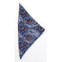 J.H&F Handkerchief Paisley Blue One size