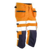2217 Hi-vis long shorts oranje/navy C54