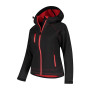 Macseis Jacket Softshell Outlook for her Black/RD MacBlack/FlashRed XS