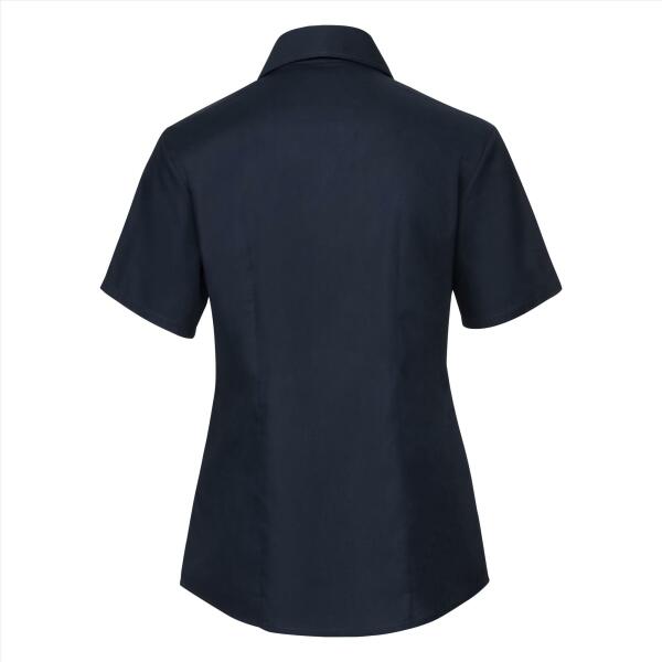 RUS Ladies Shortsleeve Clas. Oxford Shirt, Bright Navy, 6XL