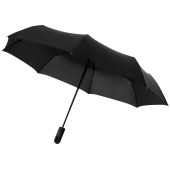 Traveler 21.5" opvouwbare automatische paraplu - Zwart