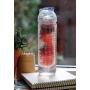 Water bottle with infuser, blue