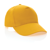 Impact AWARE™ 5 panel 190gr gerecycled katoenen cap, geel