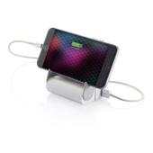 4.000 mAh powerbank met standaard, wit 4.000 mAh powerbank met standaard, wit
