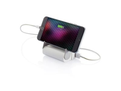 4.000 mAh powerbank met standaard, wit 4.000 mAh powerbank met standaard, wit