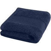 Sophia 450 g/m² håndklæde i bomuld 30x50 cm - Marineblå