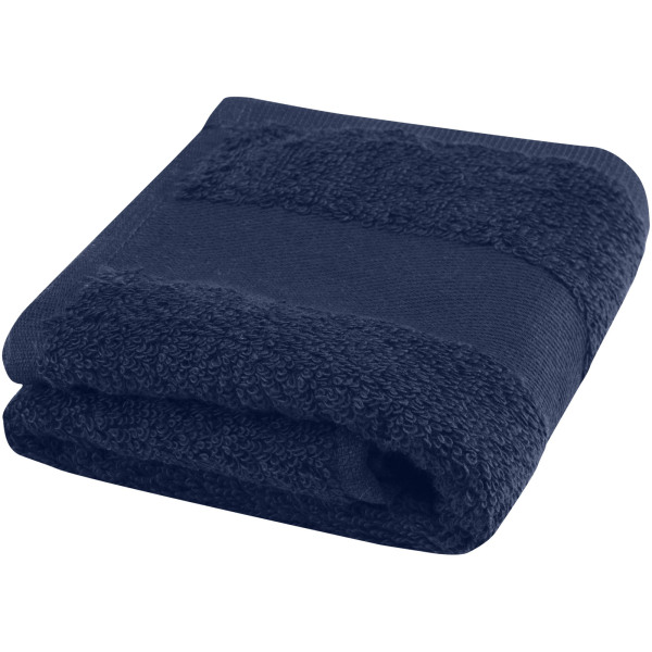 Sophia 450 g/m² cotton bath towel 30x50 cm - Navy