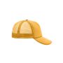 MB070 5 Panel Polyester Mesh Cap goudgeel one size