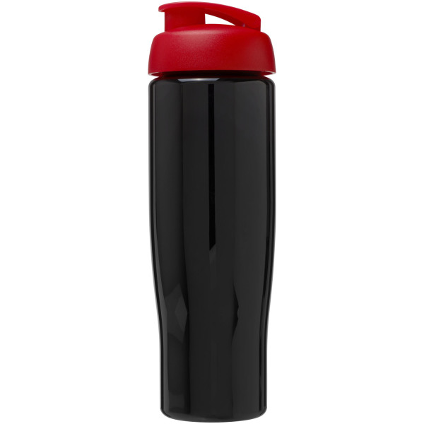 H2O Active® Tempo 700 ml flip lid sport bottle - Solid black/Red