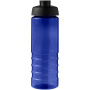 H2O Active® Eco Treble 750 ml flip lid sport bottle - Blue/Solid black