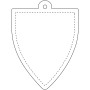 RFX™ H-12 reflecterende TPU hanger met badge - Wit