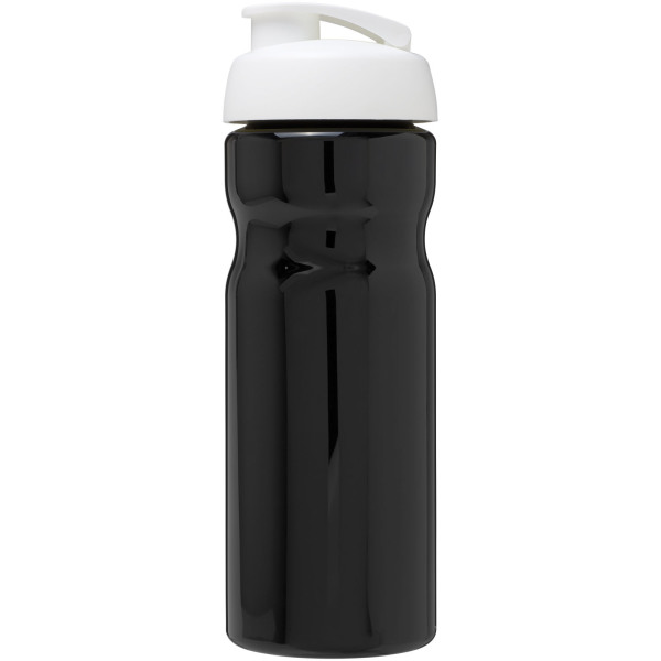 H2O Active® Base 650 ml flip lid sport bottle - Solid black/White