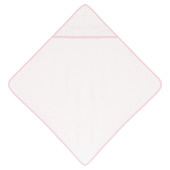 Baby Badhanddoek White / Pink One Size
