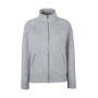Ladies Premium Sweat Jacket - Heather Grey - XL