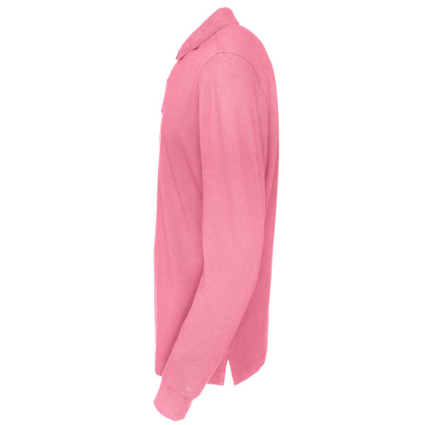 Cottover Gots Pique Long Sleeve Man Pink S