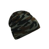 MB7134 Camouflage Beanie olijf-bruin one size