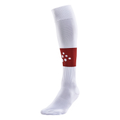 Squad contrast sock white/br.red 31/33