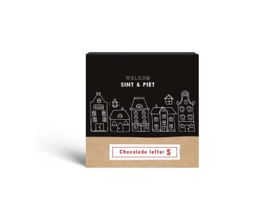 Sint letter S melkchocolade 40 gram Sint letter S melkchocolade 40 gram