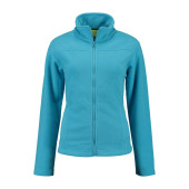L&S Polar Fleece Cardigan for her turquoise L