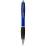 Nash balpen met gekleurde houder en zwarte grip - Blauw/Zwart