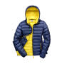 Ladies' Snow Bird Hooded Jacket - Navy/Yellow - 2XL (18)