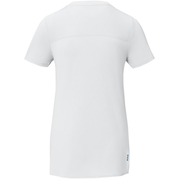 Borax Dames T-shirt met korte mouwen, cool fit, GRS gerecycled - Wit - XS