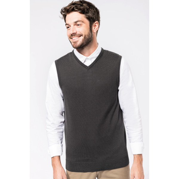 Heren spencer met v-hals