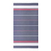 JN1903 Beach Blanket navy/rood-wit one size