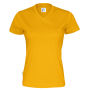 Cottover Gots T-shirt V-neck Lady yellow S