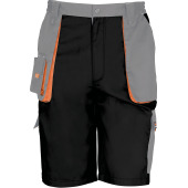 Work-guard Lite Shorts Black / Grey / Orange 32 UK