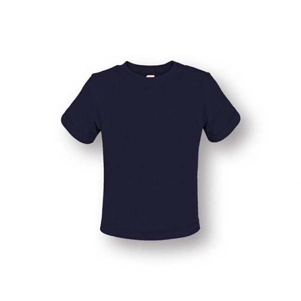 Biologisch kinder t-shirt korte mouw-Navy-86/92