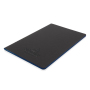 Softcover PU notebook with coloured edge, light blue