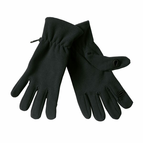 Text Gloves Zwart