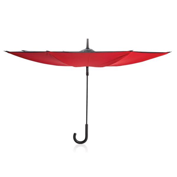 23” handmatig reversible paraplu, rood