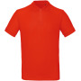 Men's organic polo shirt Fire Red S
