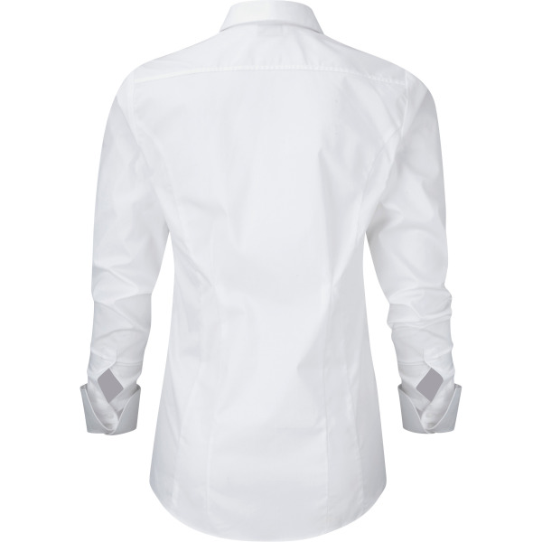 Ladies' Long Sleeve Ultimate Stretch White XXL