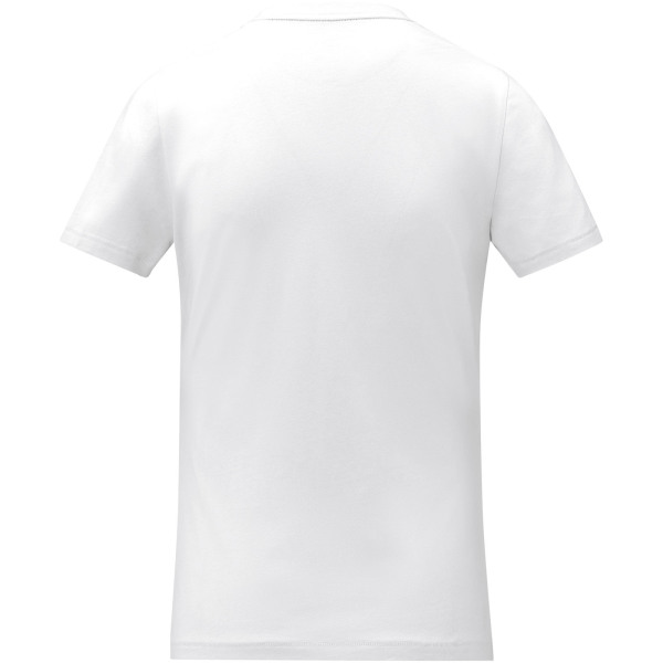 Somoto Dames T-shirt met V-hals en korte mouwen - Wit - XS