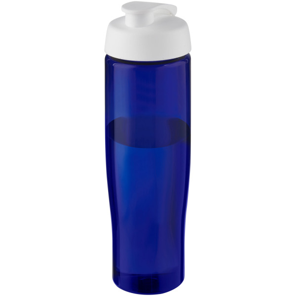 H2O Active® Eco Tempo drinkfles van 700 ml met klapdeksel - Wit/Blauw