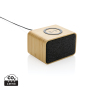 RCS Rplastic 3W speaker with bamboo 5W wireless, brown