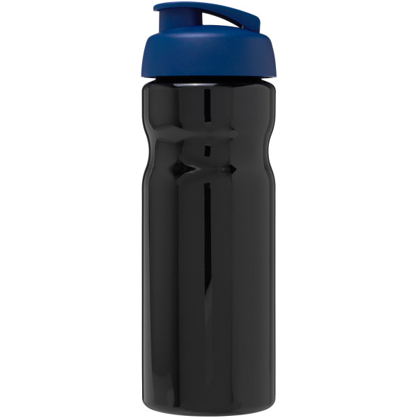 H2O Active® Base 650 ml flip lid sport bottle - Solid black/Blue