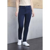 HF 9 Ladies' 5-Pocket Trousers Classic-Stretch, from Sustainable Material , Organic Cotton - night blue - 34