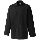 Long Sleeve Chef's Jacket, Black, 3XL, Premier