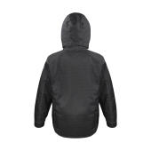 Denim Texture Rugged Jacket - Black - XS