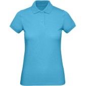 Ladies' organic polo shirt Very Turquoise XXL