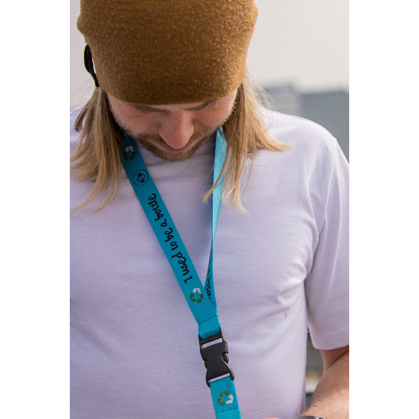 Lanyard made from recycled pet bottles