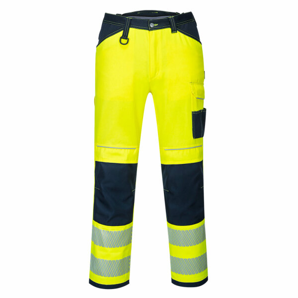 PW3 Hi-Vis Work Trouser Yellow/Navy Short